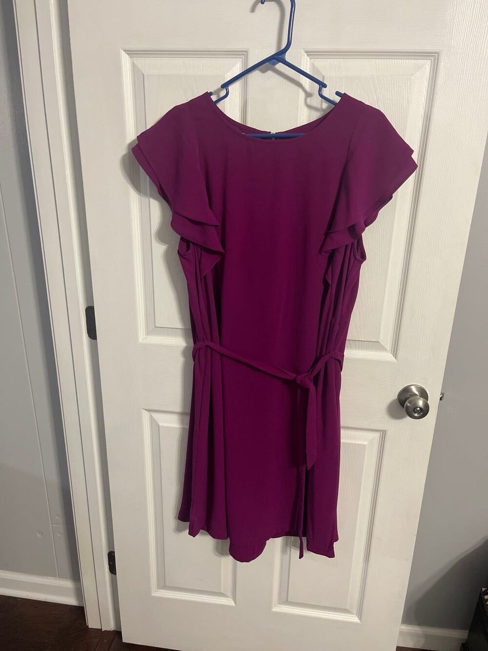 Maurices Ruffled Sleeve Tie Waist Dress Size 1X